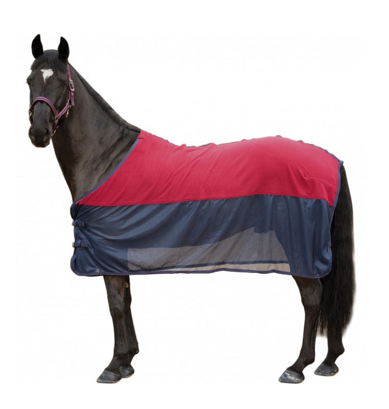 Canter- Chemise séchante sweat/filet bordeaux/marine B.M