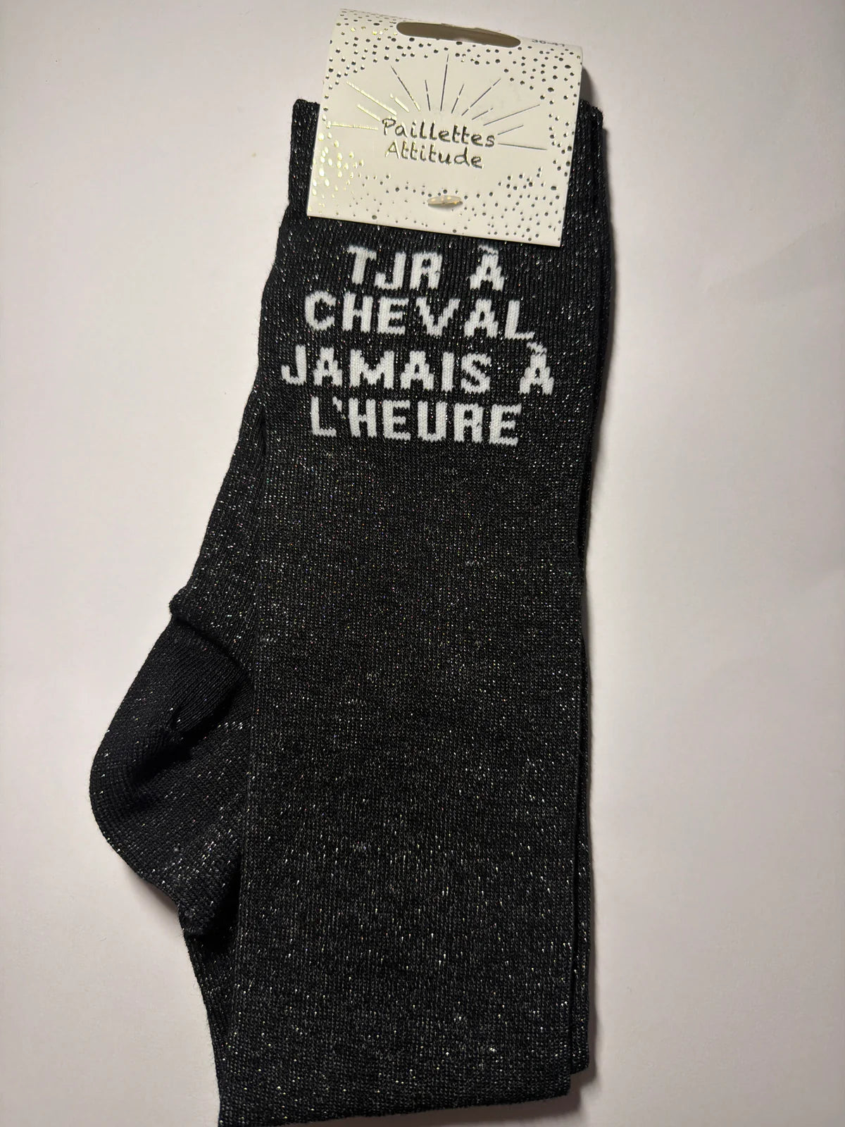 Paillettes Attitude - Tjr à cheval jamais à l’heure