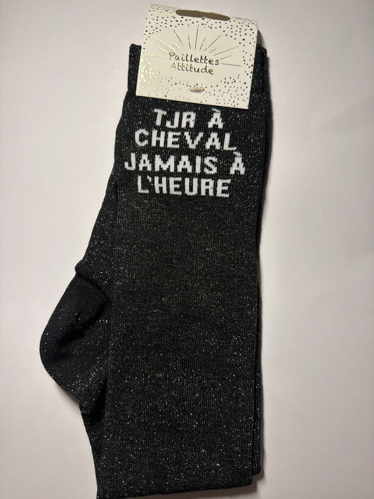 Paillettes Attitude - Tjr à cheval jamais à l’heure