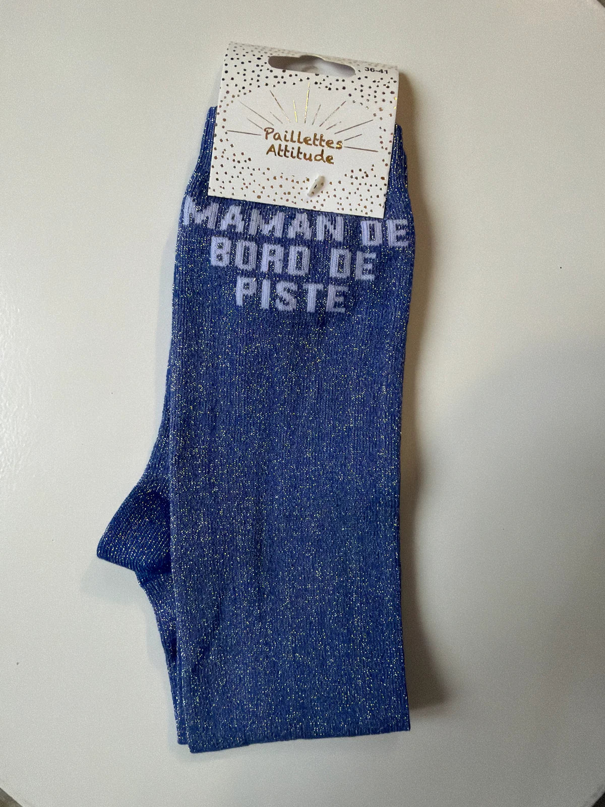 Paillettes Attitude - Maman de bord de piste