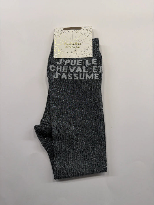 Paillettes Attitude - J’pue le cheval et j’assume